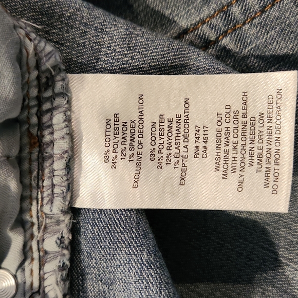 Natural Reflections Stretchy Denim Jeans  sz 12A W-496 - Picture 5 of 8